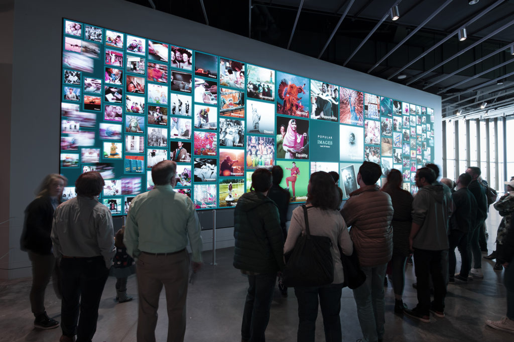 Becoming Liberty is an innovative interactive exhibit featuring 20-touch screen kiosks.