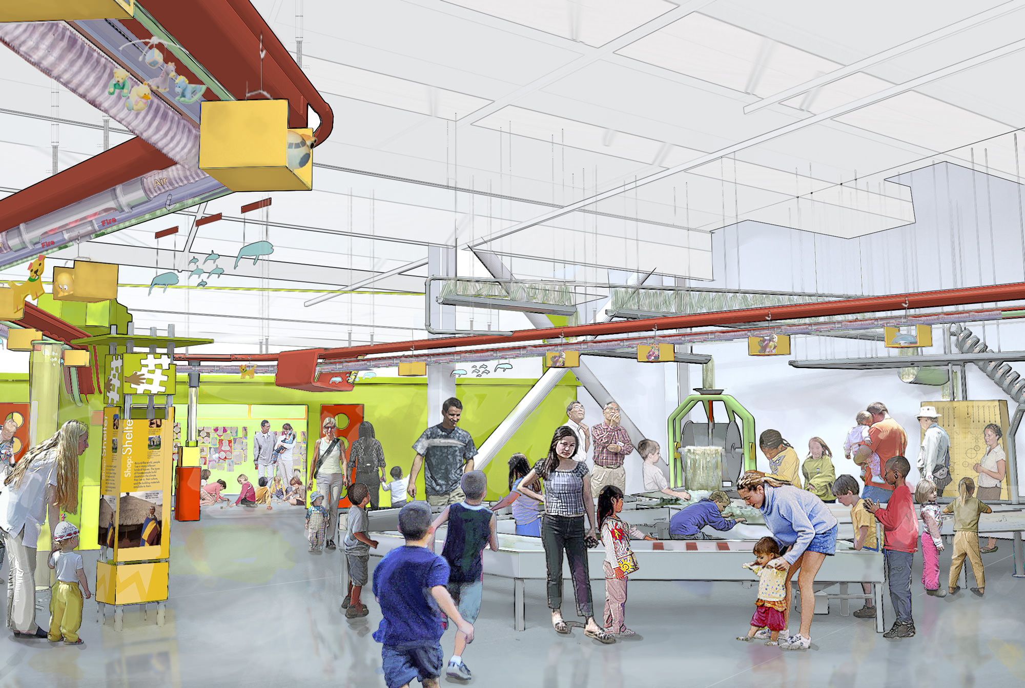 Water And Sand Exhibits In Concept For The Children S Museum Of Los Angeles By Esi Design Esi Design